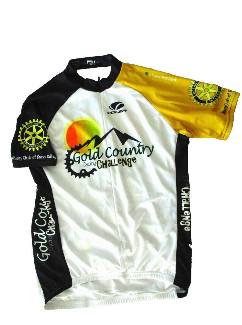 Y2K Voler Cycling Jersey Mens L Gold Country CA Tour Collectible Bike Shirt